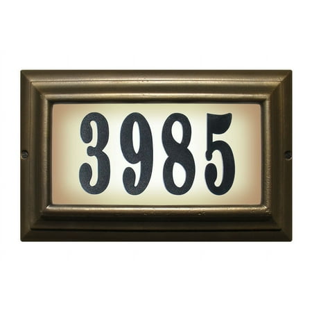 QualArc LTL-1301-ORB-PN 15 in. Edgewood Large Do It Yourself Kit Lighted Address Plaque in Oil Rub Bronze Frame Color QualArc LTL-1301-ORB-PN 15 in. Edgewood Large Do It Yourself Kit Lighted Address Plaque in Oil Rub Bronze Frame Color