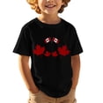 thumbnail image 1 of Chandail de la Fête du Canada pour Filles, Imprimé de Feuille d'Érable, Col Rond, Manches Courtes, Blouse pour Enfants, Fête du Canada, Décontracté, Patriotic 1st July, Coupe Régulière, T-Shirt Graphique de Célébration de la Fête du Canada pour Filles, 1 of 5