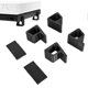 thumbnail image 1 of 4pcs Game Console Horizontal Version Height Increase Bracket Non-slip Accessory for Xbox One S X Black, 1 of 5