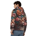 thumbnail image 4 of Naloa Flower Crown Cat Men’s Hoodies, Zip up Hoodie, Sweatshirts,Hoodies for Men Sizes S-3XL-XX-Large, 4 of 5
