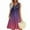 Purple, variant on Zpanxa Women's Summer Ombre Print Dress Sleeveless V Neck Button Down Pocket Casual Shift Dress