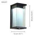 thumbnail image 2 of Xtricity - Applique Murale Extérieure, 12,59 '' de Hauteur, de la Collection Bailey, Noir, 2 of 3