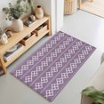 thumbnail image 2 of Entryway Rug 2'x3', Purple Boho Kitchen Runner Rugs Non-Slip Carpet Mats, Vintage Ethnic Tribe Abstract Art Bedside Rugs Runners Washable Floor Carpet for Bathroom Laundry Room, 2 of 8