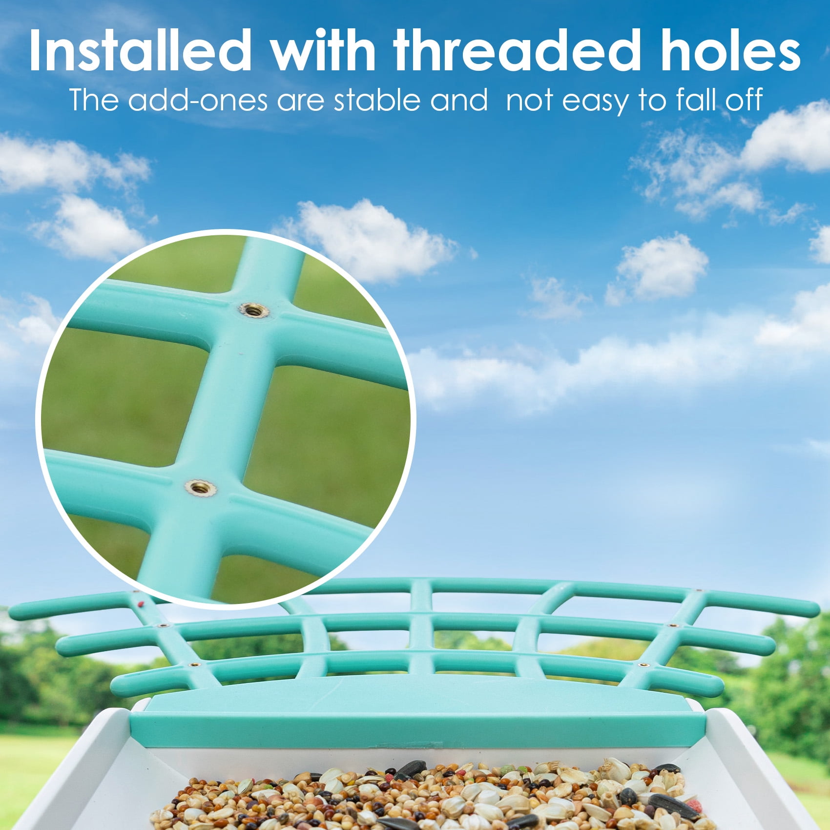Birdkiss Bird Feeder Camera DIY Add-ons, Including Suet Ball, Mini Hummingbird Feeder, Fruit Holder, Jelly Feeder