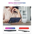 thumbnail image 4 of for Galaxy A03S Case, Samsung A03S Case with HD Screen Protector, Military-Grade Ring Holder Stand Car Mount 15ft Drop Tested Shockproof Cover Phone Case for Samsung Galaxy A03S, Blue, 4 of 8