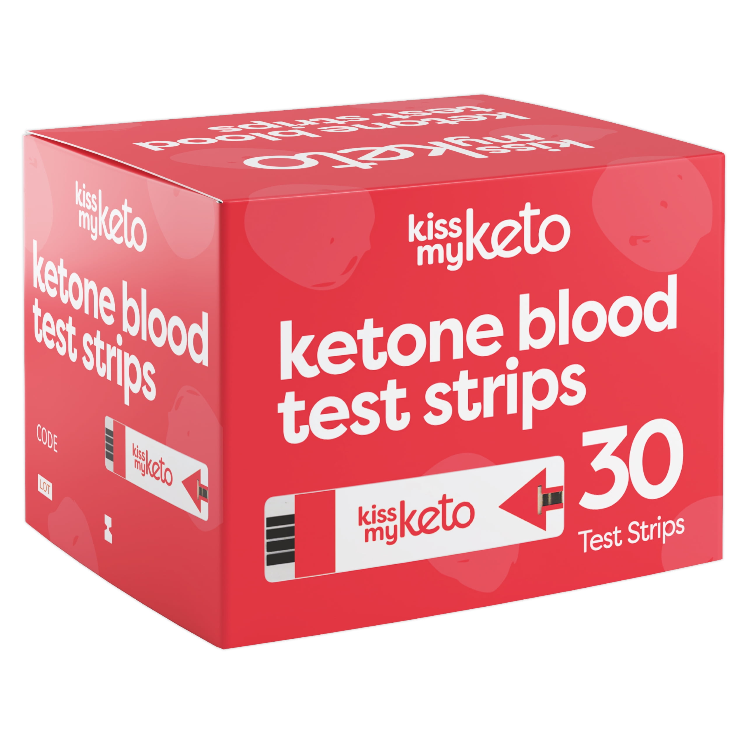 Kiss My Keto Meter Blood Test Strips 30x Blood Ketone Strips For KMK Keto Blood Monitor