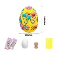 thumbnail image 2 of DIY Easter Painted Foam Eggs Craft Kit - Includes Foam Egg, Modeling Loam, Stickers & Holders for Kids Easter Decorations, Creative Arts & Crafts Set for Easter Basket Fillers and Holiday Fun, 2 of 6