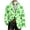 Mint Green, variant on Wo-Fusoul St. Patrick's Day Blazer for Men, Casual Long Sleeve Button-Down Outwear with Print, Light Green L