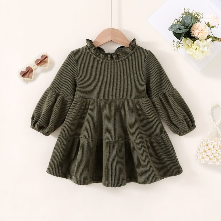 fall color dress for girls Fifteen Twenty Maddie Long Sleeve Midi Dress - Stripe main image 0