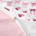 thumbnail image 4 of spefrowx Watercolor Bowknot Duvet Cover Queen for Women, Pink Cherry Cocktail Print Queen Bedding, Pink Reversible, 3-Piece, 1 Duvet Cover and 2 Pillowcases, 4 of 6