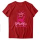 thumbnail image 3 of Fiudx Ropa de Mujer Blusa de Manga Corta con Estampado de Moda para Mujer, Divertida Camiseta con Cuello Redondo, 3 of 3