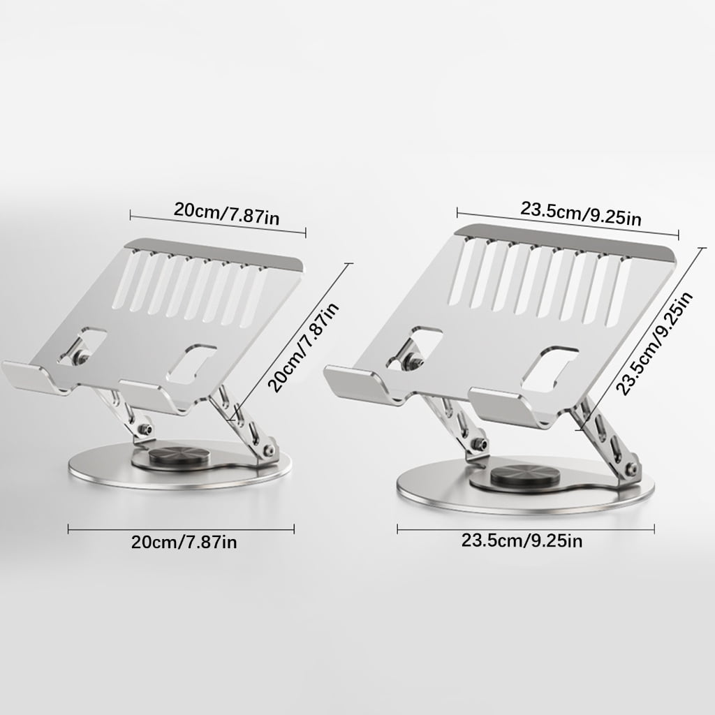 Foldable Laptop Stand With 360 Rotating Base And Two Axises For Optimal Cooling Desktop Suspension Design Car