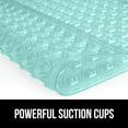 thumbnail image 6 of GORILLA GRIP Patented Shower and Bathtub Mat, 21x21, Square Bath Tub Stall Floor Mat, Green, 6 of 9