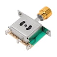 thumbnail image 2 of Pickup Toggle Switch, 3 Way Easy To Install High Strength Pickup Switch Metal Convenient Control Practical  For Performances Gold, 2 of 8