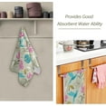 thumbnail image 2 of Coolnut Vintage Spring Hummingbird Hand Towels 2 PCS, Retro Flower Leave Kitchen Towel Ultra Soft and Highly Absorbent,Decorative Fingertip Face Towel for Bathroom Hotel, 28.3"x14.4", 2 of 5