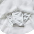 thumbnail image 5 of Moggemol Girls Kids' Basic Short Sleeved Dance Leotard Dress Gymnastics Costumes White XXXL, 5 of 7