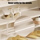 thumbnail image 4 of Estante retráctil para almacenamiento de pantuflas para baño | Organizador de zapatos montado en pared | Estante ajustable de acero inoxidable para zapatos | Colgante para gabinete sin perforaciones, 4 of 6