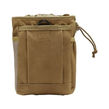 Nylon Tool Storage Bag Waterproof Cotton Lining Multi-pocket Outdoor Camping Hunting Waist Pouch Pocket Accessories Mud Color