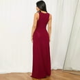 thumbnail image 7 of LYMAYTER Women Casual Dresses Sleeveless Deep V Neck Dresses Fashion Split Long Dress S M L XL 2XL, 7 of 7