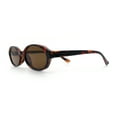 thumbnail image 6 of Trendy Retro Micro Oval Dad Fashion Plastic Sunglasses Tortoise - Brown, 6 of 8