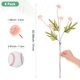 thumbnail image 3 of Uxcell 6 Paquete de Flores de Bola de Crisantemo Artificial 20.08 pulgadas 5 cabezas Ramo de Crisantemo de Seda Falsa Rosa, 3 of 6