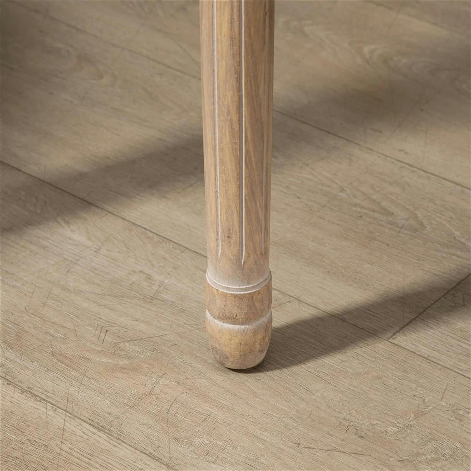 Demi Bonn Dining Chairs Set of 2, French-Style Upholstered Dining Room Chairs with Rattan Backrest and Linen-Touch Upholstery for Kitchen Restaurant, Living Room, Gray