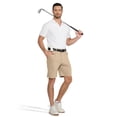 thumbnail image 6 of Men's Golf Shorts 9" Casual Dress Shorts Stretch Quick Dry UPF 50+ Lightweight Flat Front Work Shorts with 5 Pockets Dark Khaki 32, 6 of 8