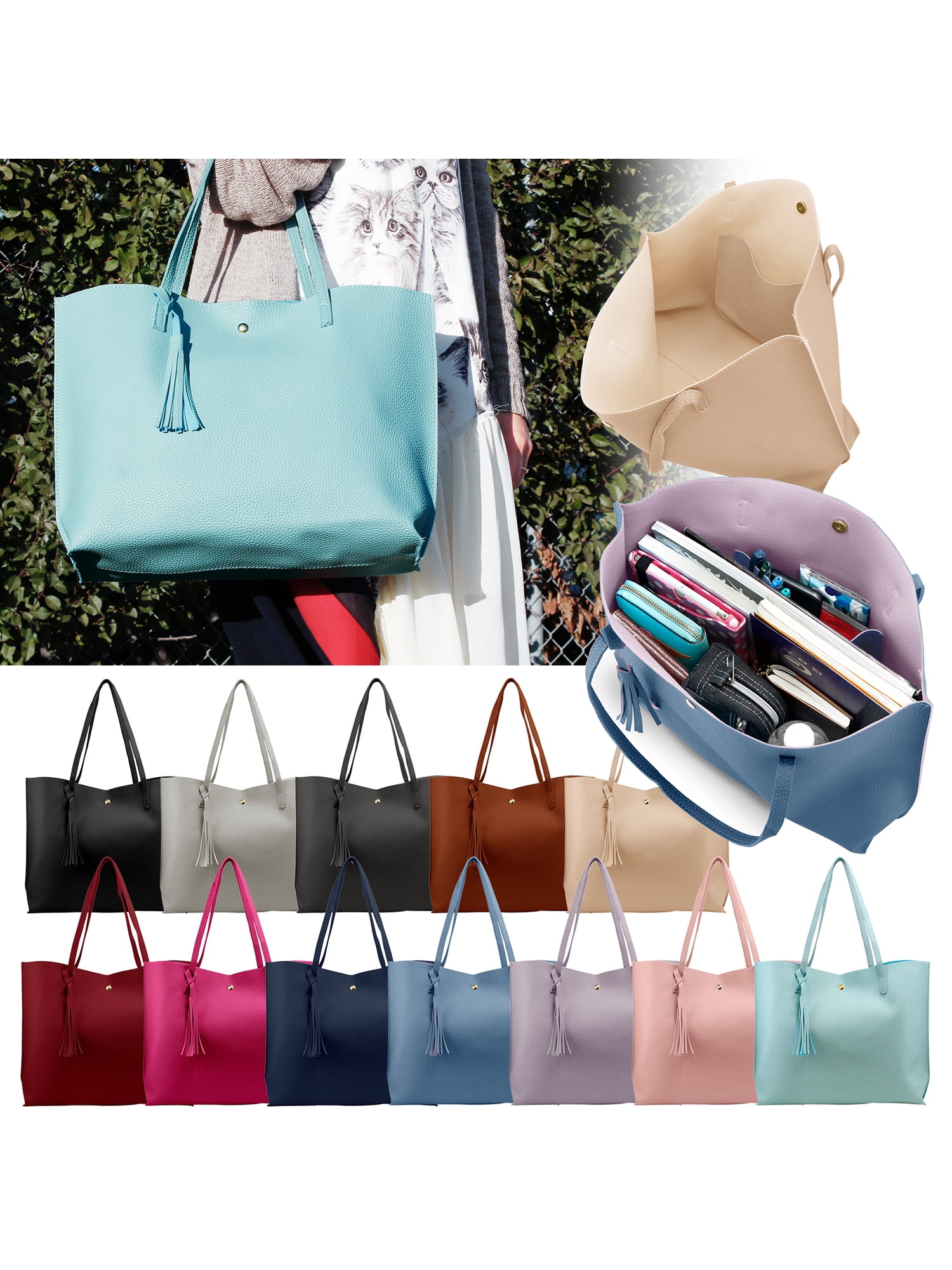 New Fashion Women Handbag Shoulder Bag Tassel Messenger  Purse Satchel 