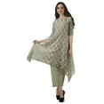 thumbnail image 1 of Moomaya Ensemble Kurti Asymétrique Imprimé pour Femme Grande Taille, Chanderi en Coton, 1 Unité, 1 of 6