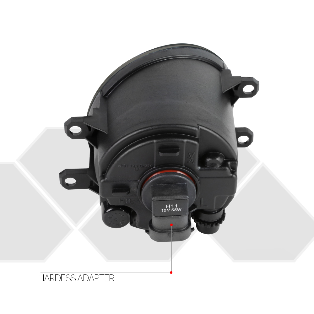 DNA Motoring For 09-10 Toyota Corolla JDM Smoked Lens Bumper Fog Light Lamps Pair w/Wiring+Swtich