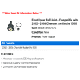 thumbnail image 2 of Front Upper Ball Joint - Compatible with 2002 - 2006 Chevy Avalanche 1500 2003 2004 2005, 2 of 2