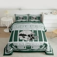thumbnail image 3 of Homewish American Rugby City Bedding Comforter Set,Ball Sport Twin Comforter Sets,Gray Rugby Helmet Bedding Set For Boys,Super Cozy Room Decor Reversible,2-Piece, 3 of 9
