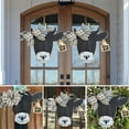 thumbnail image 6 of Farmhouse Rustic Cow Head Door Wreath With Buffalo Plaid Burlap Bow, Wooden Calf Wall Hanger For Front Door Indoor Outdoor Home Cafe Restaurant Decor, 6 of 7