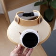 thumbnail image 4 of Kids Sun Visor Hat with Built-in Fan, UPF 50+ Cooling Summer Beach Cap, Cute Adjustable Outdoor Tennis Golf Visor Hat for Boys Girls Ages 3-10 Years Old, 4 of 6