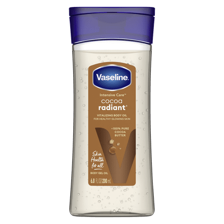 Vaseline Intensive Care Radiant Body Gel Oil Pure Cocoa Butter, 6.8 oz