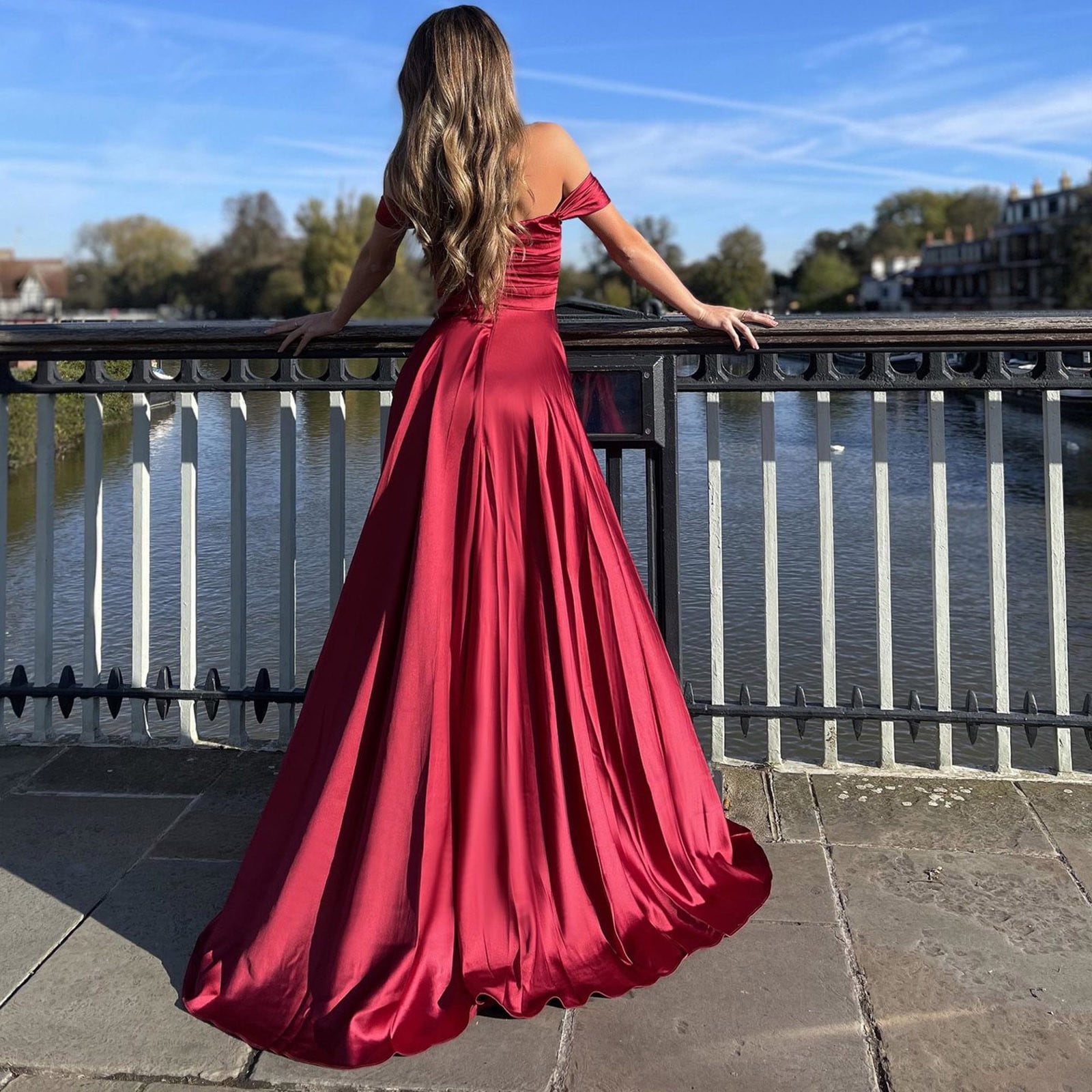 High empire waist dress 2025
