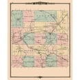 thumbnail image 2 of Snyder 26x31 Black Ornate Wood Framed with Double Matting Museum Art Print Titled - Monroe County  Wisconsin - Snyder 1877, 2 of 4