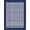 Blue White, Pattern 6, variant on ODIKA Front Gingham Checkered Wide Band Border Layering Farmhouse Plaid Flowing Non-Slip Flatwoven for Living Room, Under Sectional, Family