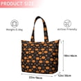 thumbnail image 4 of Halloween Pumpkin Paw Pattern Travel Tote Bags for Women Carry On,Large Weekender Bags for Women Travel,Multi Functional Duffle Bag for Work,Shopping,Sports, 4 of 5