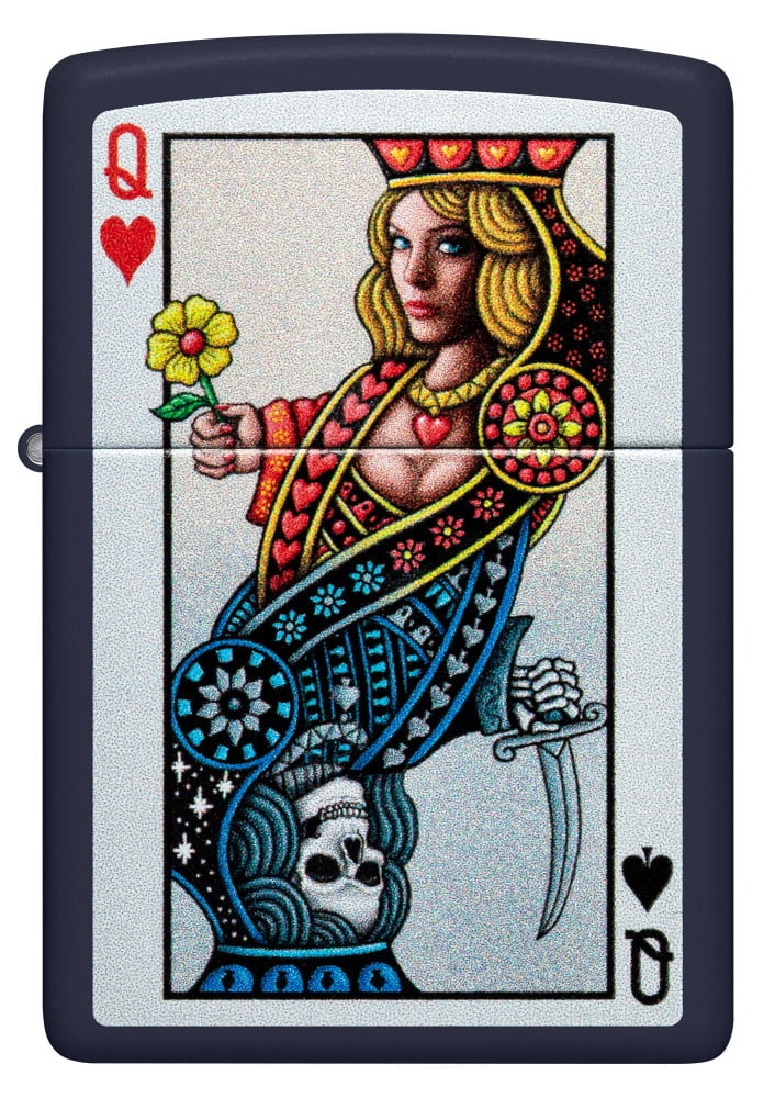 Zippo 48723 Color Image Queen Design Navy Matte Windproof Lighter