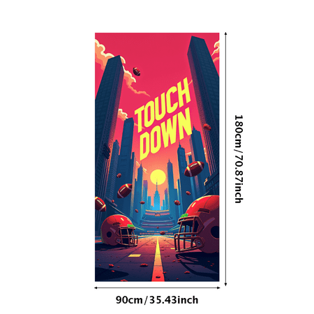 Football Themed Steampunk Style Banner Backdrop Decor for Football Parties Tailgating Events Sports Themed Gatherings Team Celebrations Fan Events