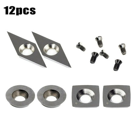 

BAMILL Silver Carbide Cutters Inserts Set Wood Lathe Turning Tools for Woodworking