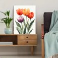 thumbnail image 5 of Qisvanset Framed Canvas Wall Art 12x16 Inch Isaiah Tulip Watercolor Spring Religious Wall Art, 5 of 5