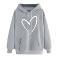 thumbnail image 1 of WEAIXIMIUNG Robe Sweat-Shirt Surdimensionnée pour Femmes Sweat-Shirts d'Automne pour Femmes Mode Imprimé Graphique Pull à Capuche Manches Longues Décontracté, 1 of 3