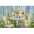 thumbnail image 2 of Boston International Spring & Easter D√©cor Metal Floral Accent Bucket/Pail with Handle, Medium, White, 2 of 3
