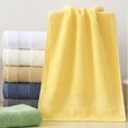 thumbnail image 2 of Qarigey Toalla de baño gruesa Toalla de baño de algodón Toallas para adultos Cómoda toallita absorbente de agua para viajar 140x70cm Cuerpo del baño Blanco, 2 of 6