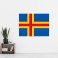 thumbnail image 2 of Åland Islands National Flag Patriotic Vexillology World Flags Country Region Poster Extra Large XL Wall Art Print, 2 of 3