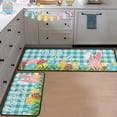 thumbnail image 4 of Happy Easter Bunny Decorative Kitchen Rugs Set of 2, Rabbit Easter Eggs Kitchen Mat Spring Home Decor Low-Profile Kitchen Rugs for Floor 17"x47"+17"x30", 4 of 6