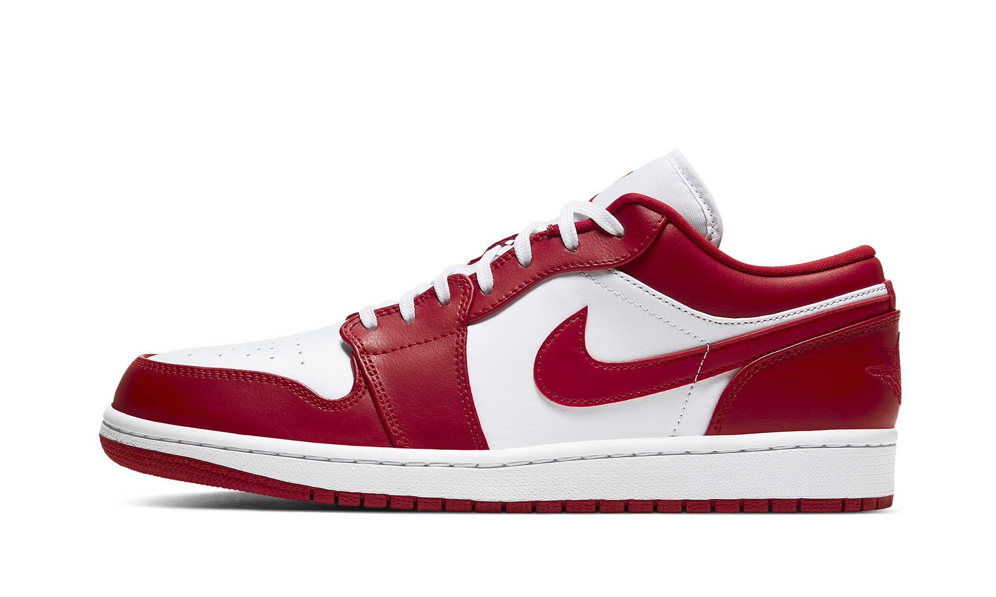 Nike Mens Air Jordan 1 Low "Gym Red" Basketball Sneakers (8) - image 2 of 5
