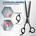 thumbnail image 5 of Sunrain 7.0in Stainless Steel 6 In 1 Professional Dog Grooming Scissors Kit, Heavy 4cr Tit-780, 5 of 5